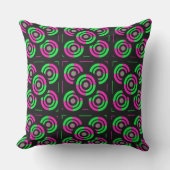 Groen & Roze Neon Buitenkussen (Voorkant)