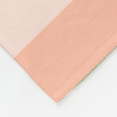 Groen roze Oranje striped Elegant Trendy Sjabloon Fleece Deken (Hoek)