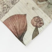 Groen & Roze Patchwork Rustiek Retro  Bloemen Fleece Deken (Hoek)