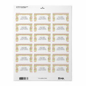 Groen & Roze Polka Dot Patroon Etiket (Full Sheet)