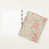 Groen Roze Retro Y2K 70s Bloempatroon Planner (Display)