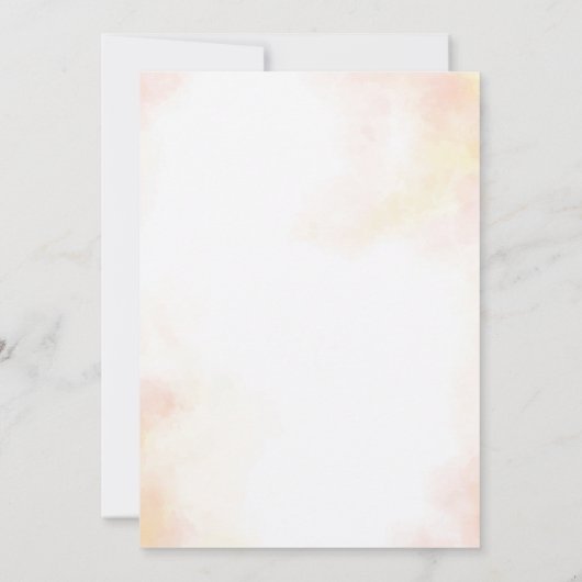 groen roze roos islamitische moslim bruiloft kaart (Achterkant)