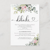 Groen Roze Roze Bruiloft Behuizing Kaart (Voorkant)