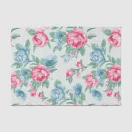 groen, roze, rozen, land, chic, shabby, , giraal tissuepapier