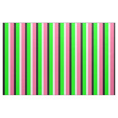 Groen Roze Strepen Textiel Stof (Fat Quarter)