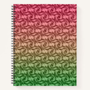 Groen roze verloop notitieboek