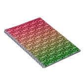 Groen roze verloop notitieboek (Rechterzijde)