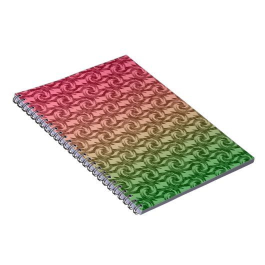 Groen roze verloop notitieboek (Rechterzijde)