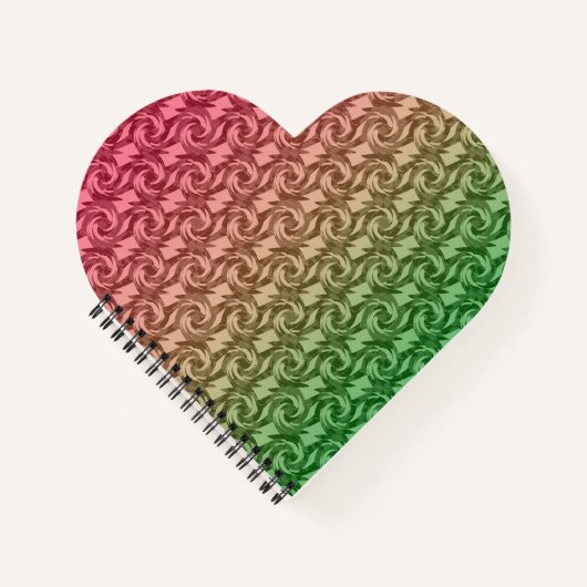 Groen roze verloop notitieboek (Voorkant)