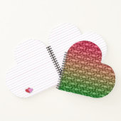 Groen roze verloop notitieboek (Binnen)