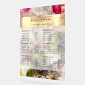 Groen Roze Waterverf prijslijst Acryl Bord (Hoek)