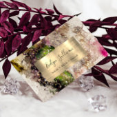 Groen roze Waterverf Visitekaartje