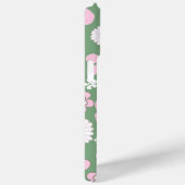 Groen Roze Wit Retro Y2K 70s Bloempatroon Case-Mate iPhone Case (Achterkant / Rechts)