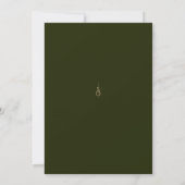 Groen & Rozen Bloemige Moderne Boho Bruiloft Kaart (Achterkant)