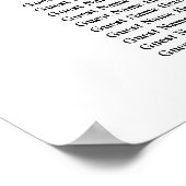 Groen & rozen bruiloft zittafel grafiek 9 tafels poster (Hoek)