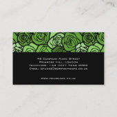 groen rozen Visitekaartje (Achterkant)