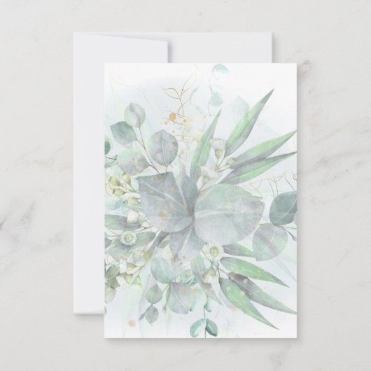 groen RSVP bruiloft (Achterkant)