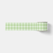 Groen ruitjespatroon grosgrain lint (Voorkant)