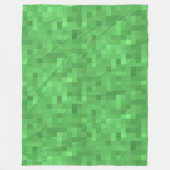 groen ruitpatroon fleece deken (Voorkant)