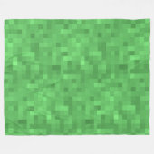 groen ruitpatroon fleece deken (Voorkant (Horizontaal))