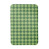 Groen ruitpatroon van Checker Badmat (Voorkant Verticaal)