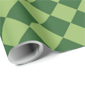 Groen ruitpatroon van Checker Cadeaupapier (Rol Hoek)