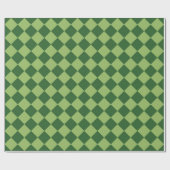 Groen ruitpatroon van Checker Cadeaupapier (Vlak)