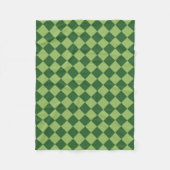 Groen ruitpatroon van Checker Fleece Deken (Voorkant)