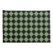 Groen ruitpatroon van Checker Kussensloop (Achterkant-Rechts)