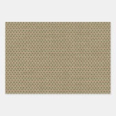 Groen Rustic Kerstmis Inpakpapier Vel (Voorkant 2)