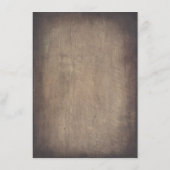 Groen Rustiek Bruiloft Informatie Gast Informatiekaartje (Achterkant)