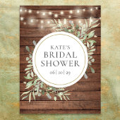 Groen Rustiek Hout Vrijgezellenfeest Welkomstbord Poster