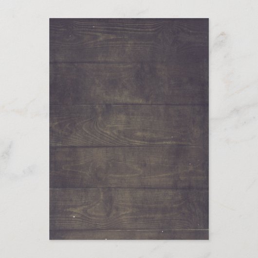 Groen Rustiek Land Bruiloft Informatie Gast Informatiekaartje (Achterkant)