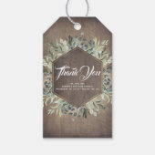 Groen Rustiek Land Dank u Cadeaulabel (Voorkant)