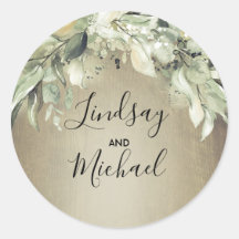 Groen Rustiek Land Houten Bruiloft