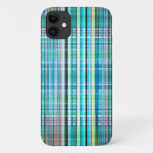 Groen ruw streekpatroon Case-Mate iPhone case (Achterkant)