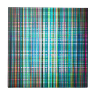 Groen  ruw streekpatroon tegeltje