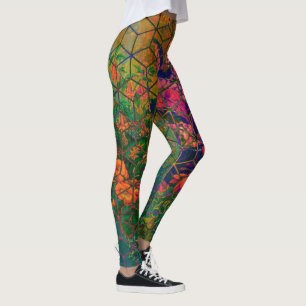  Groen Safari Tropisch Oerwoud Wildlife Lion Leggings