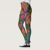 Groen Safari Tropisch Oerwoud Wildlife Lion Leggings (Links)