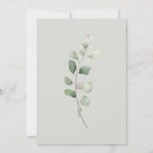 Groen Salie Groen 18e Verjaardag Uitnodiging (Achterkant)