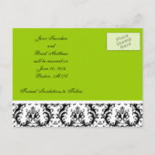 Groen Save the Date Briefkaarten Wedding (Achterkant)