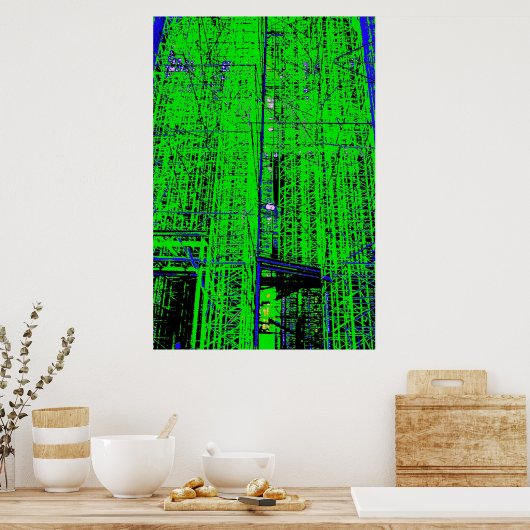 Groen schaafsel poster (Keuken)