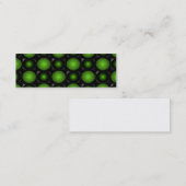 Groen schaakbord 3D Design Green Mini Visitekaartje (Voorkant / Achterkant)