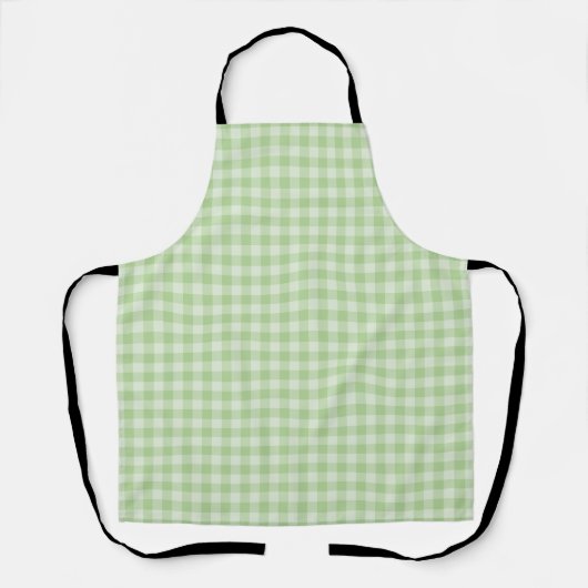 Groen Schaakbord Patroon Schort (Voorkant)