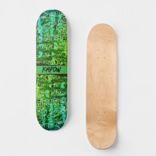 Groen Schaats voor "Mozaïekbiologie" Persoonlijk Skateboard