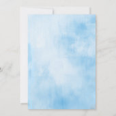 Groen Schattige Olifant Boy Baby shower Kaart (Achterkant)