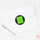 Groen scherm Projectie Chroma Key Photo Video Str Ronde Sticker (Envelop)