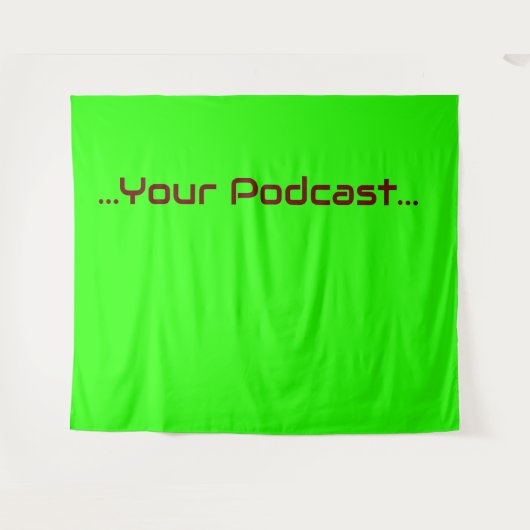 Groen scherm - Uw woorden in beeld Wandkleed (Voorkant (horizontaal))