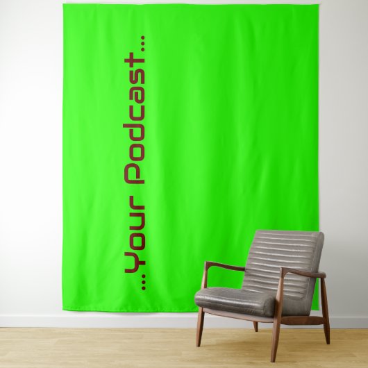 Groen scherm - Uw woorden in beeld Wandkleed (In situ)