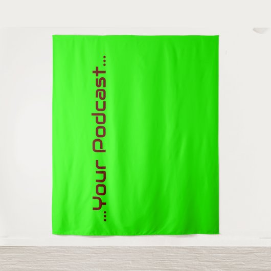 Groen scherm - Uw woorden in beeld Wandkleed (Voorkant)